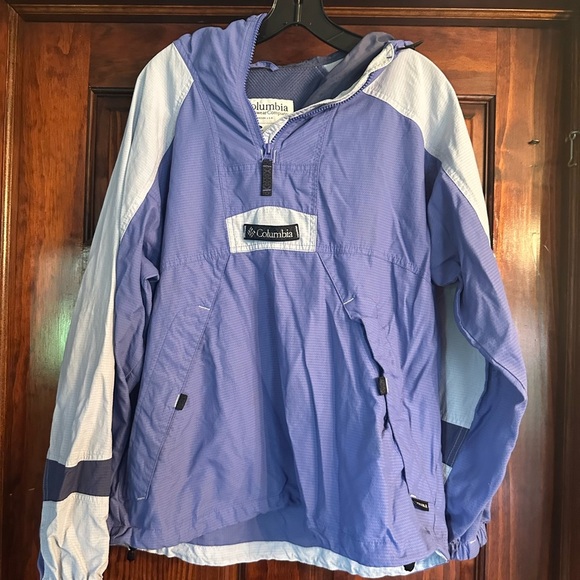 Vintage Columbia Purple and Gray Pullover Jacket - Picture 1 of 4